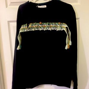 SOLD!!! Men’s Lanvin large black sweatshirt